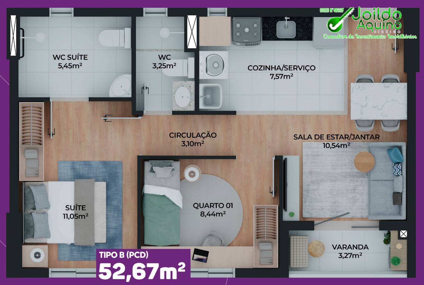 Apartamento à venda com 2 quartos, 50m² - Foto 13