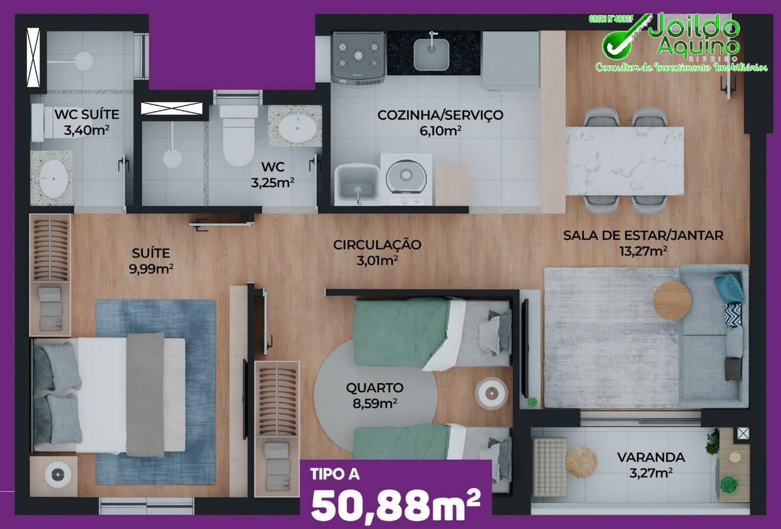 Apartamento à venda com 2 quartos, 50m² - Foto 14